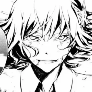 🪄 4dbaac8a อนิเมะ, มังงะ, ภาพเหมือน, ตัวละคร, ขาวดำ telegram sticker