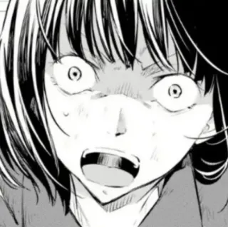 🪄 941a568e มังงะ, อนิเมะ, ตกใจ, สีหน้า, หน้า, ผู้หญิง telegram sticker