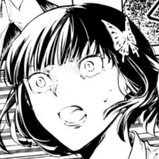 🌒 ec41df4a อนิเมะ, มังงะ, ตกใจ, สีหน้า, การ์ตูน, ตัวละคร telegram sticker