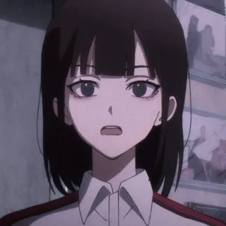 🤍 9949ee4b Garota anime, Uniforme escolar, Cabelo escuro, Personagem, Asiática, Retrato telegram sticker