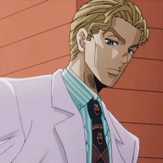 💥 0f53e2e1 Yoshikage Kira JoJo's Bizarre Adventure アニメ, キャラクター, ジョジョ, 吉良吉影, キラークイーン telegram sticker