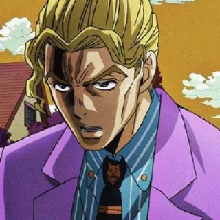 💥 ab5f6f61 Yoshikage Kira JoJo's Bizarre Adventure アニメ, マンガ, ジョジョの奇妙な冒険, 吉良吉影, キラークイーン telegram sticker