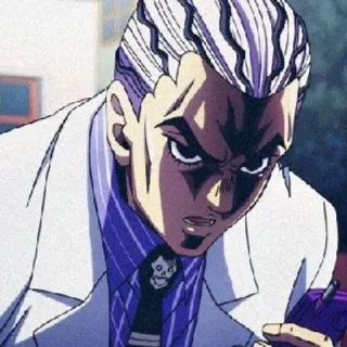 💥 d1c24ea5 Yoshikage Kira JoJo's Bizarre Adventure アニメ, 漫画, ジョジョ, キラークイーン, 吉良吉影 telegram sticker