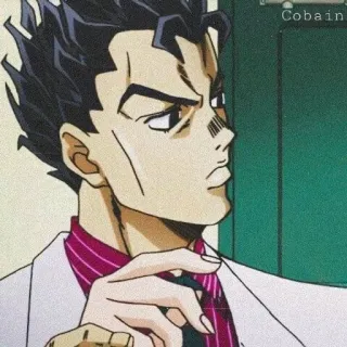 💥 f7130c86 Yoshikage Kira JoJo's Bizarre Adventure アニメ, マンガ, キャラクター, ジョジョ, 吉良, 悪役 telegram sticker
