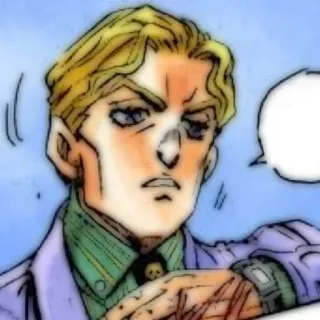 💣 ca34b1c5 Yoshikage Kira JoJo's Bizarre Adventure Anime, Manga, Jojo, Kira, Yoshikage Kira, Penjahat whatsapp sticker