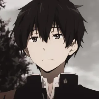 🍵 4010017f Anime, Ragazzo, Personaggio, Capelli scuri whatsapp sticker