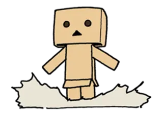 🚀 6ae48115 段ボール, 箱, サーフィン, 波, 漫画, キャラクター, 楽しい telegram sticker