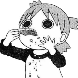 🍀 4b58718c eten, anime, manga, personage, eten, schattig telegram sticker