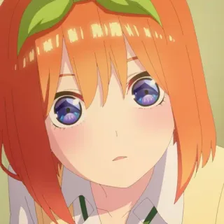 👒 981745ad Yotsuba Nakano The Quintessential Quintuplets 애니메이션, 만화, 귀여운, 소녀, 여고생, 나카노 요츠바, 5등분의 신부 telegram sticker