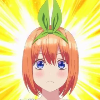 👒 cf4e94a8 Yotsuba Nakano The Quintessential Quintuplets 애니메이션, 만화, 여자, 귀여운, 웃는, 나카노 요츠바, 5등분의 신부 telegram sticker