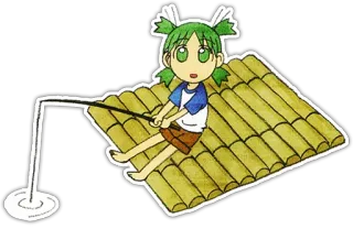 🚤 fa5452f4 动漫, 卡通, 钓鱼, 木筏, 角色, 儿童 telegram sticker