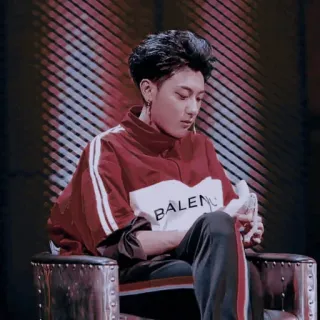 📑 3a24f6a8 BALEN person, sitting, chair, fashion, clothing, indoor telegram sticker