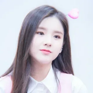 😀 0486acfc femme, portrait, beauté, fille, mignon, asiatique, coréenne whatsapp sticker