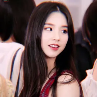 😄 40cd66bc femme, portrait, fille, asiatique, coréenne whatsapp sticker