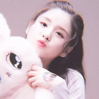 🤪 b02dcabc femme, lapin, coréen, idole, mignon, portrait, visage whatsapp sticker