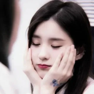 🙂 dfb0c3b8 fille, asiatique, visage, portrait, femme whatsapp sticker