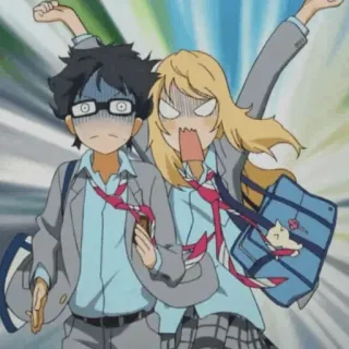 😨 abea9b82 Anime, Dessin animé, École, Choqué, Exagéré telegram sticker