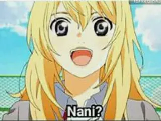 😄 c2663d7b Nani? Anime, Fille, Mignon, Expression, Surprise telegram sticker