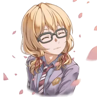 ☺️ faf93de6 Anime, Fille, Personnage, Lunettes, Sakura telegram sticker
