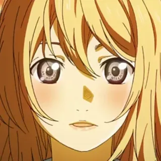 ✨ 3c56d738 动漫, 女孩, 角色, 金发, 肖像 whatsapp sticker