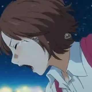 ✨ ebf20982 动漫, 哭泣, 悲伤, 情绪化, 女人, 眼泪 whatsapp sticker