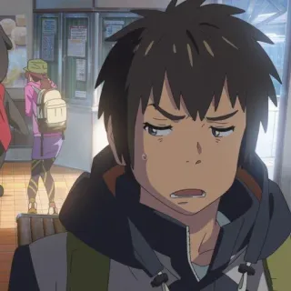 🍣 1dfd2451 Taki Tachibana Your Name Anime, Postać, Portret, Taki Tachibana, Your Name telegram sticker