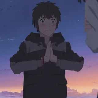 🍣 a896e692 Taki Tachibana Your Name Anime, Postać, Chłopak, Japońska Animacja, Taki, Your Name telegram sticker