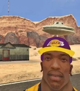 🌟 4b30807c CJ Grand Theft Auto: San Andreas gta, san andreas, cj, video game, lakers telegram sticker