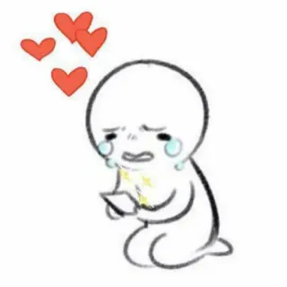 🍊 d851dd3f ร้องไห้, เศร้า, ความรัก, หัวใจ, อารมณ์ telegram sticker