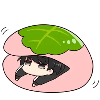 😞 3358d8a4 애니메이션, 만화, 귀여운, 캐릭터, 복숭아, 카와이 telegram sticker