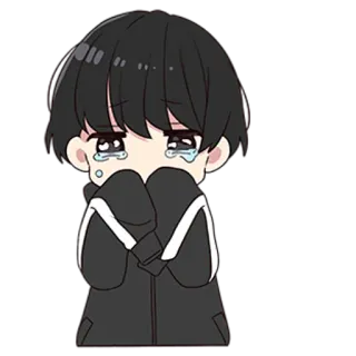 😭 ed995386 anime, crying, sad, cartoon, emotional, tears telegram sticker