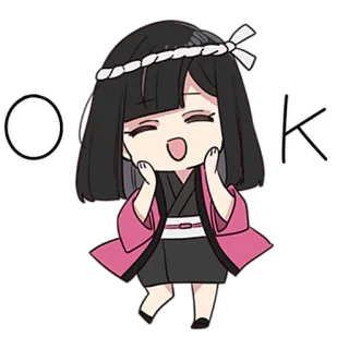 👌 8f5bd4bb OK Anime, Gadis, Oke, Positif, Lucu whatsapp sticker