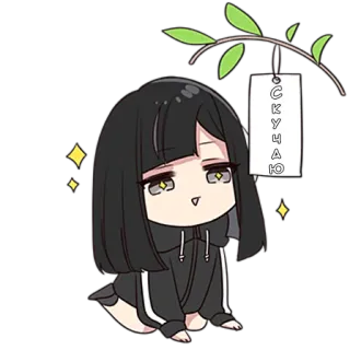 ❤️ f8d48064 СКУЧАЮ Anime, Kartun, Lucu, Gadis, Stiker, Aku merindukanmu, Aku merindukanmu whatsapp sticker