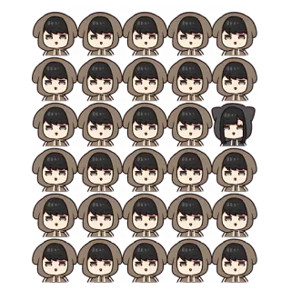 😳 99803bfb Chibi, Kawaii, Anime, Karakter, Lucu, Stiker telegram sticker