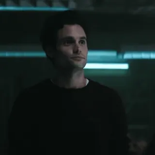 😐 e971e034 Joe Goldberg You homem, ator, retrato, Penn Badgley telegram sticker