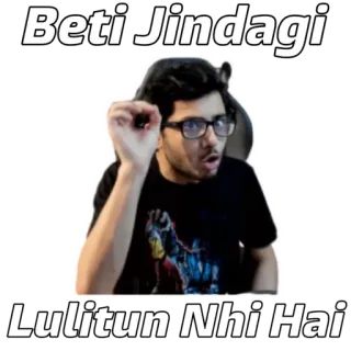 YouTube vs TikTok : Carryminati Stickers 2 telegram stickers