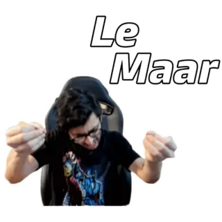 🤣 1c439317 Le Maar 밈, 사람, 제스처, 웃긴 telegram sticker