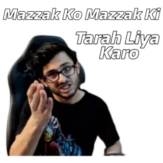 🤣 e24f0a17 Mazzak Ko Mazzak Ki Tarah Liya Karo 인도, 밈, 웃긴, 농담 telegram sticker