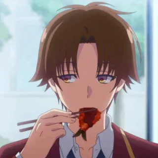 💈 05c46534 Ayanokoji Kiyotaka Classroom of the Elite Аниме, Classroom of the Elite, Аянокоджи Киётака, Еда, Персонаж, Манга telegram sticker