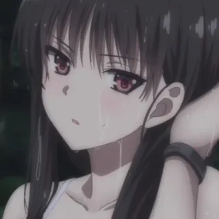 💈 450e91fb аниме девушка, плачет, грустно, слезы, аниме, девушка, манга telegram sticker