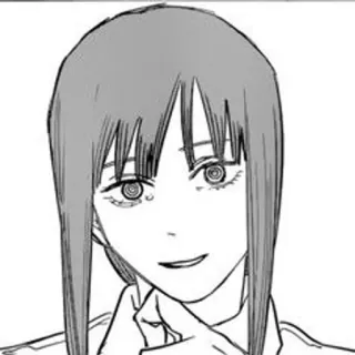 😃 0a3c7bda Makima Chainsaw Man Anime, Manga, Makima, Chainsaw Man, Personaje, Ilustración, Retrato telegram sticker