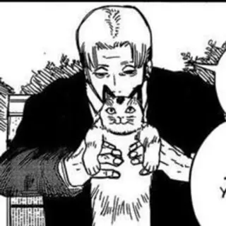 🥰 6ecff940 Anime, Hombre, Gato, Manga telegram sticker