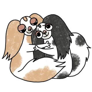 🥰 c97b9f49 cachorros, fofo, animais, desenho animado telegram sticker
