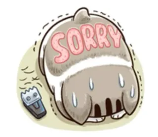 🥺 bca31d75 SORRY 謝罪, ごめん, 可愛い, 動物, 犬, ペット telegram sticker