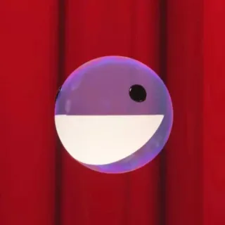 😏 0acb6128 Emoji, Wajah, Ungu, Tersenyum telegram sticker