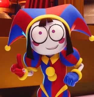 😏 abbc3a51 Kartun, Badut, Karakter, Berwarna, Boneka telegram sticker