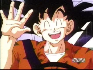👋 550d59f4 Goku 悟空, カートゥーン ネットワーク, アニメ, 笑顔, 挨拶, ドラゴンボール telegram sticker