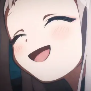 🥯 39e93ef7 动漫, 女孩, 微笑, 可爱, 角色 telegram sticker