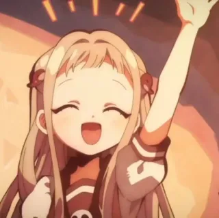 🥯 b0dc62ab Nene Yashiro Toilet-Bound Hanako-kun 动漫, 女孩, 可爱, 微笑, 八寻宁宁, 地缚少年花子君 telegram sticker