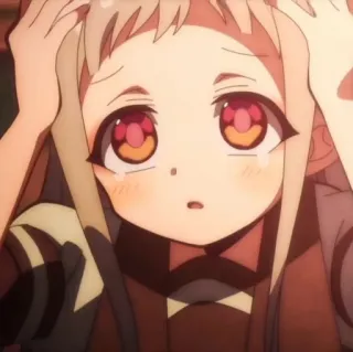 🥯 ea48397e Yashiro Nene Toilet-bound Hanako-kun 动漫, 漫画, 女孩, 校服, 眼泪, 伤心, 担心 telegram sticker